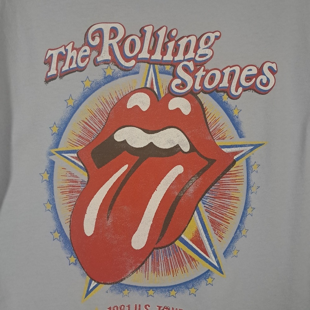 Daydreamer Rolling Stones 1981 Tour Graphic‎ Tee Womens Medium Lightweight Soft - Picture 8 of 14